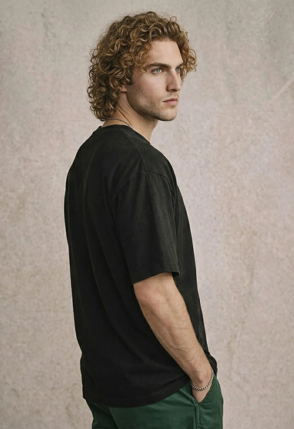 THE SOUTH STORE Men Printed Round Neck Pure Cotton Black T-Shirt thumbnail 3