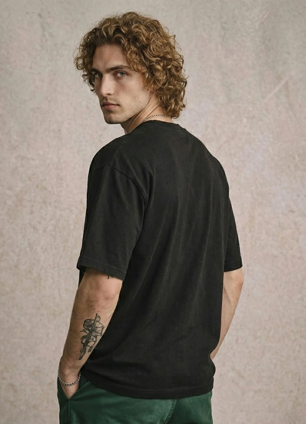 THE SOUTH STORE Men Printed Round Neck Pure Cotton Black T-Shirt thumbnail 4